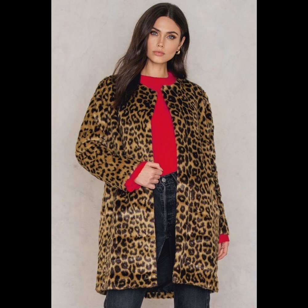 Just Female Leo Fake Fur Coat‎